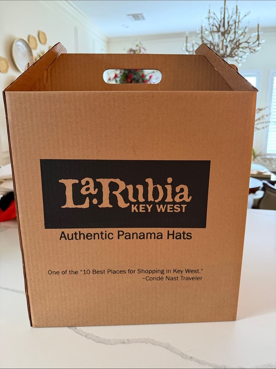 Aussie Ala Alzada Fino White Panama Hat with Black Band main image 4